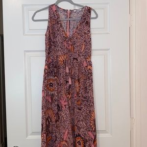 Madewell floral maxi dress